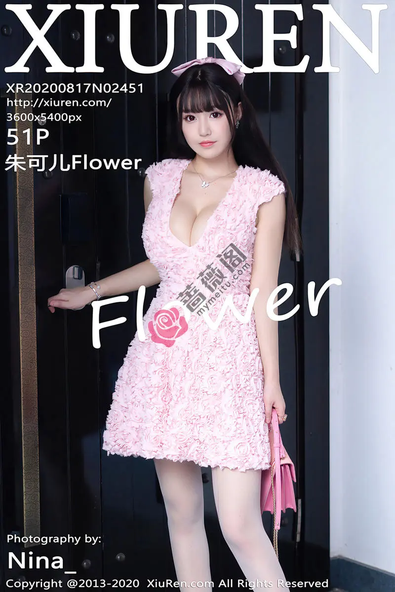 [XiuRen秀人网] No.2451 女神朱可儿Flower三亚旅拍粉色卡通内衣秀傲人豪乳惹火诱惑写真-蔷薇阁