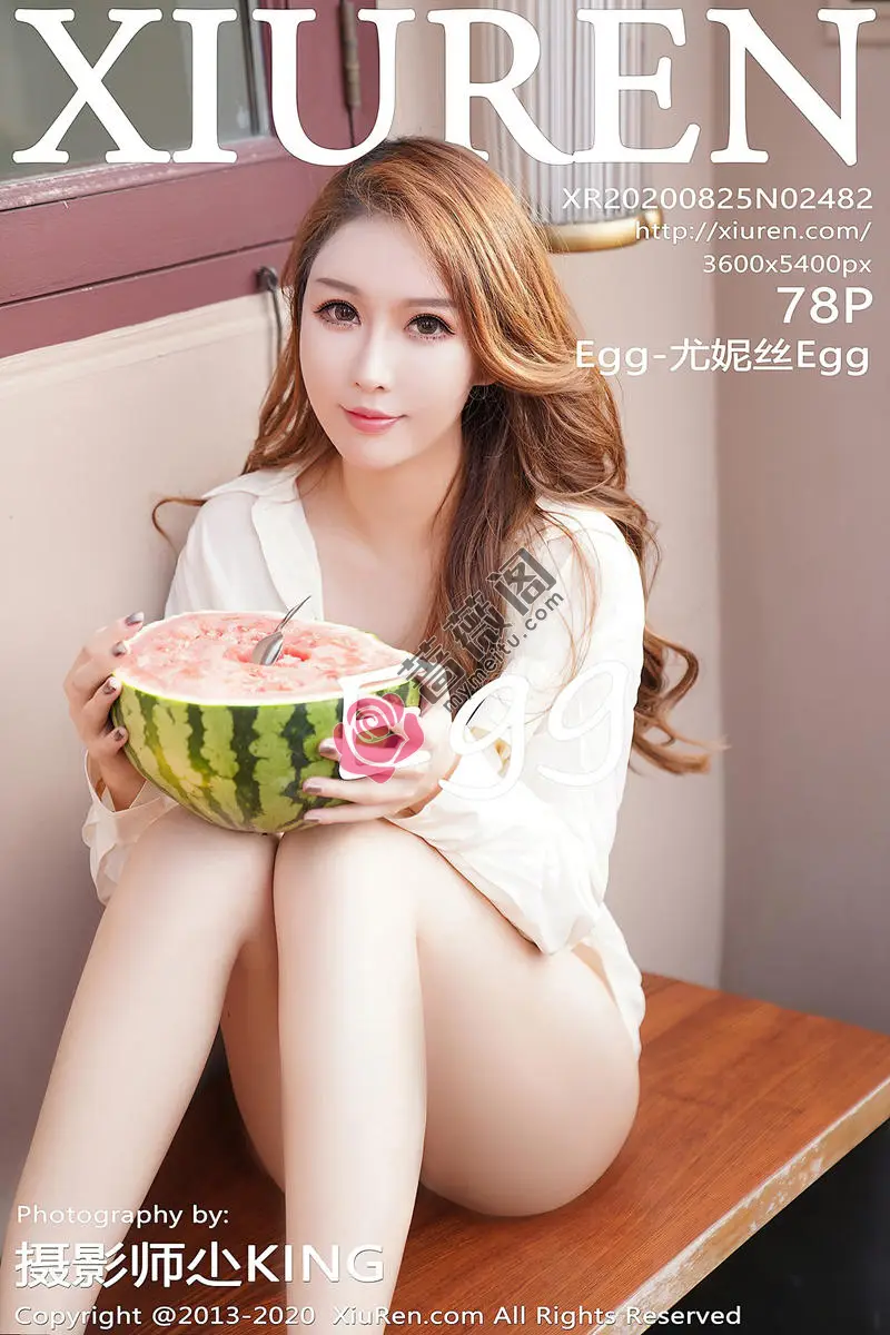[XiuRen秀人网] No.2482 女神Egg-尤妮丝私房真空白衬衣秀魔鬼身材半露豪乳极致诱惑写真 - 蔷薇阁-蔷薇阁