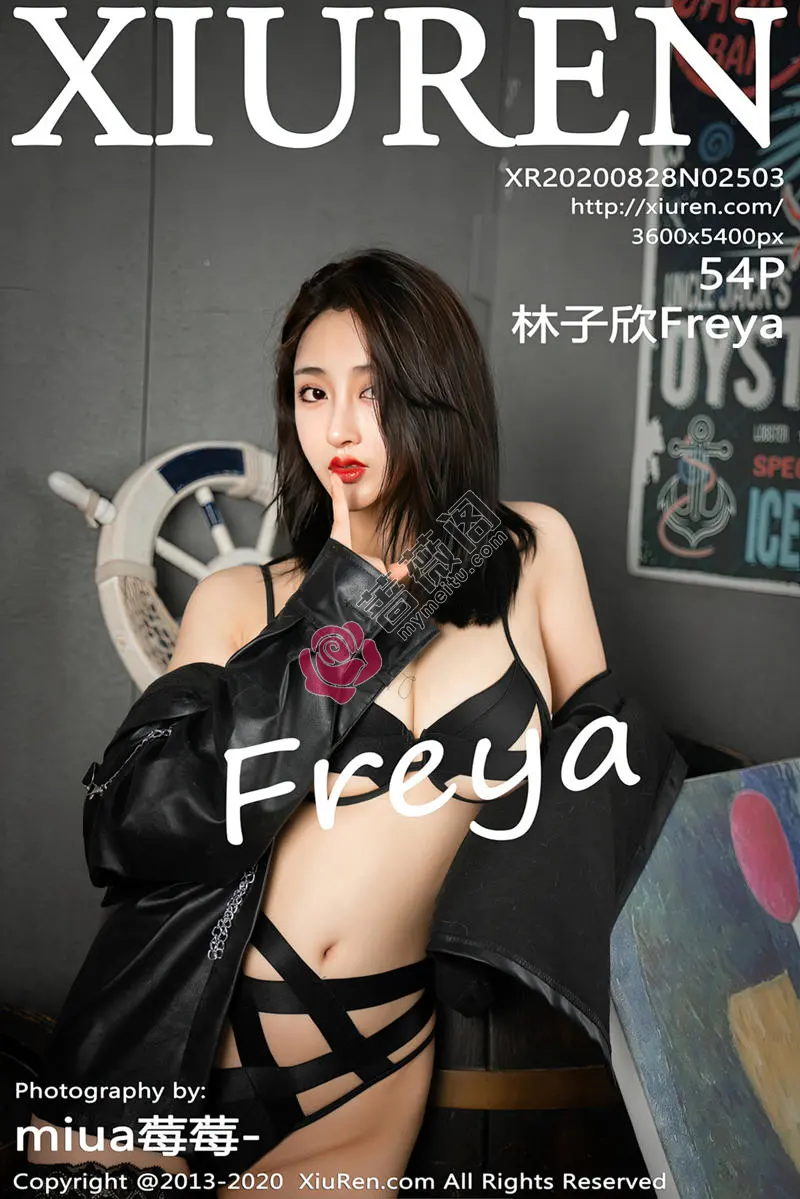 [XiuRen秀人网] No.2503 嫩模林子欣Freya心愿旅拍黑色皮衣露性感内衣黑色蕾丝袜魅惑写真 - 蔷薇阁-蔷薇阁