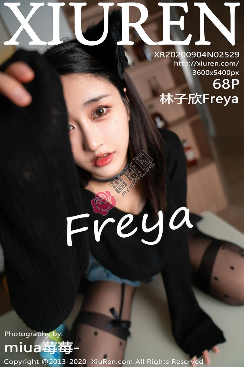 [XiuRen秀人网] No.2529 嫩模林子欣Freya心愿旅拍黑猫变身主题开档黑丝裤袜极致诱惑写真-蔷薇阁