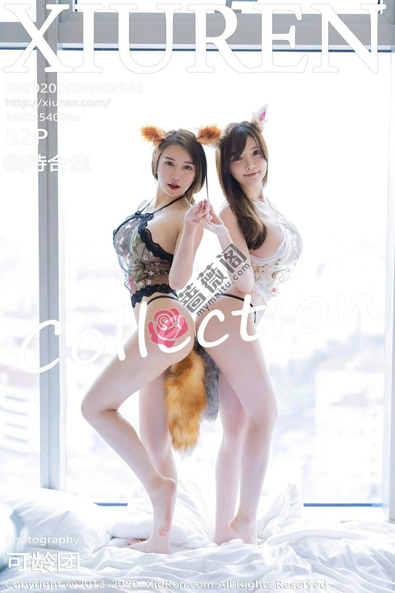 [XiuRen秀人网] No.2543 性感嫩模玉兔miki＆糯美子Mini私房妩媚狐狸系列合集写真-蔷薇阁