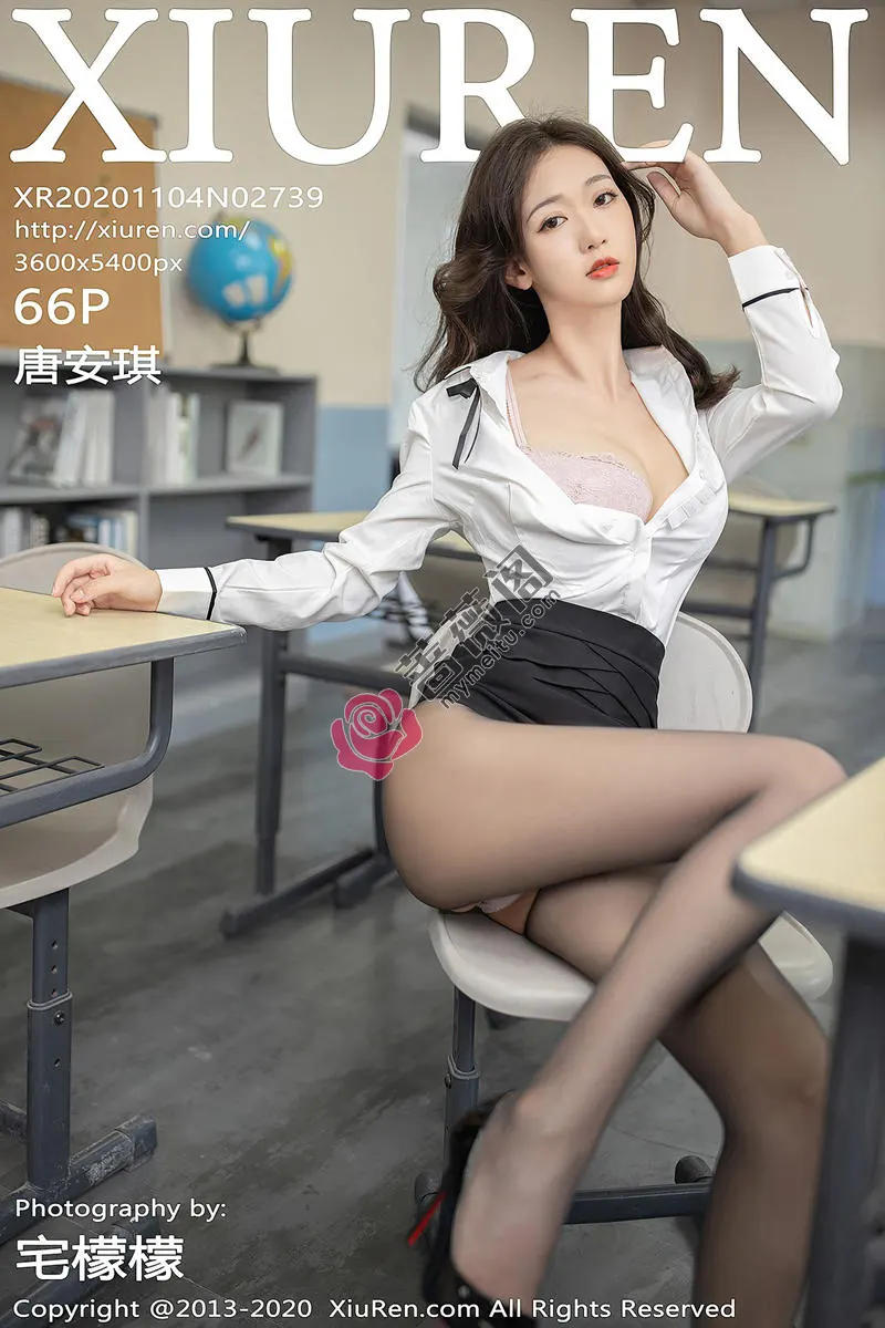 [XiuRen秀人网] No.2739 嫩模唐安琪唱诗班老师主题开档黑丝裤袜秀蕾丝内裤极致诱惑写真-蔷薇阁