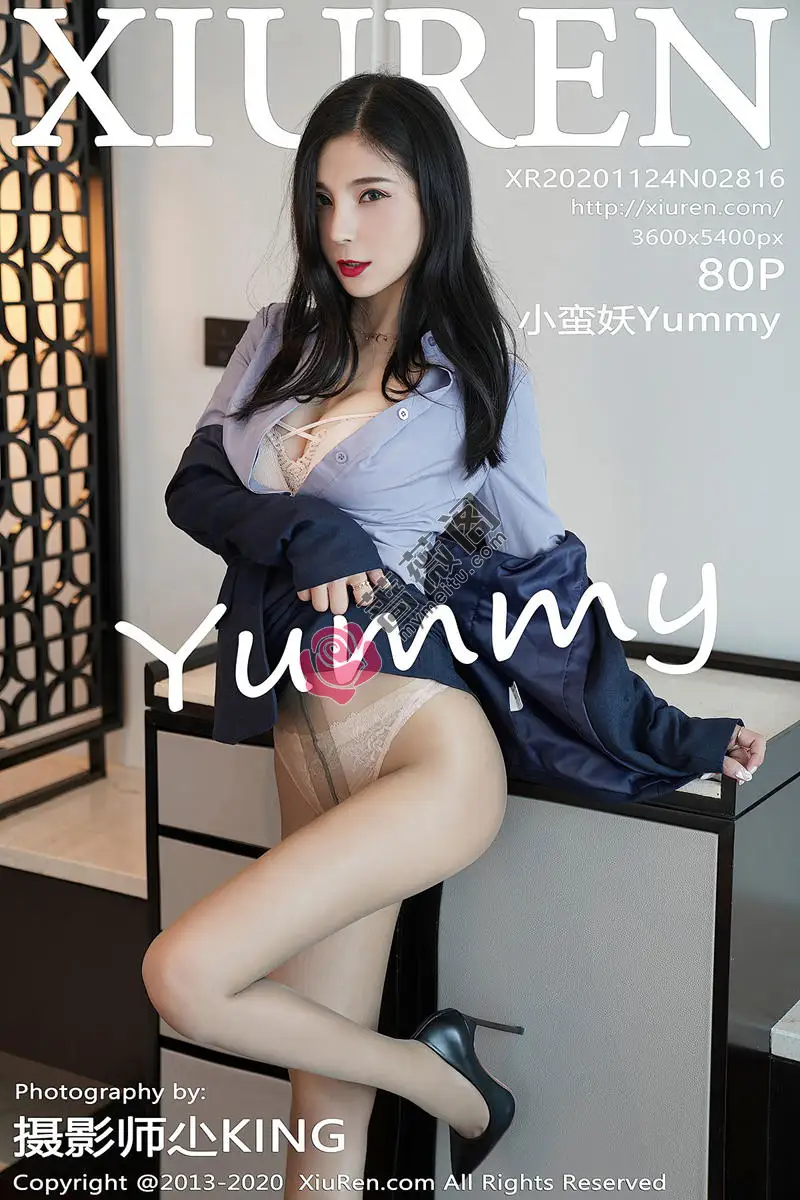 [XiuRen秀人网] No.2816 嫩模小蛮妖Yummy职场白衬衫OL主题半脱肉丝裤袜秀翘臀诱惑写真 - 蔷薇阁-蔷薇阁