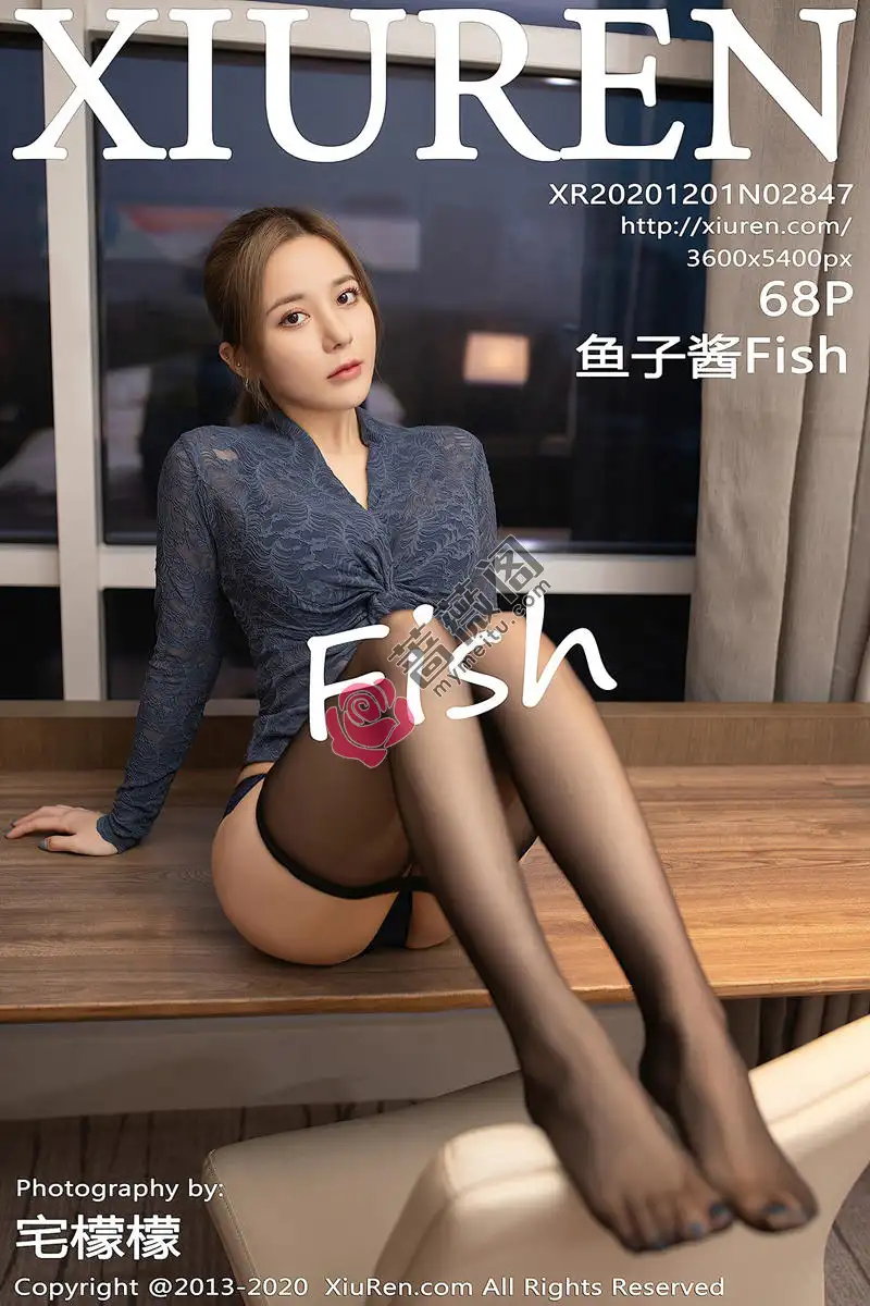 [XiuRen秀人网] No.2847 嫩模鱼子酱Fish酒店前台误操作主题私房黑色蕾丝内衣诱惑写真-蔷薇阁