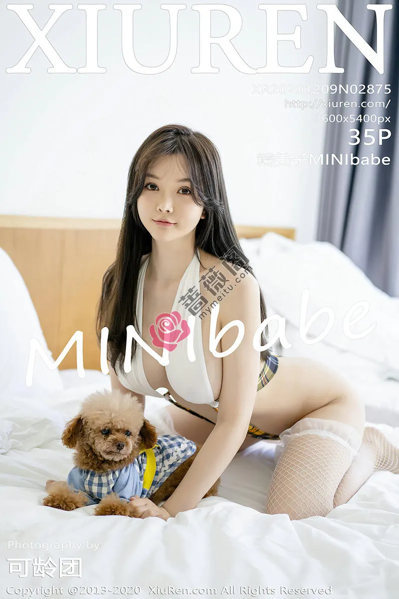 [XiuRen秀人网] No.2875 女神糯美子Mini私房格子死库水配白丝网袜秀豪乳翘臀极致诱惑写真-蔷薇阁