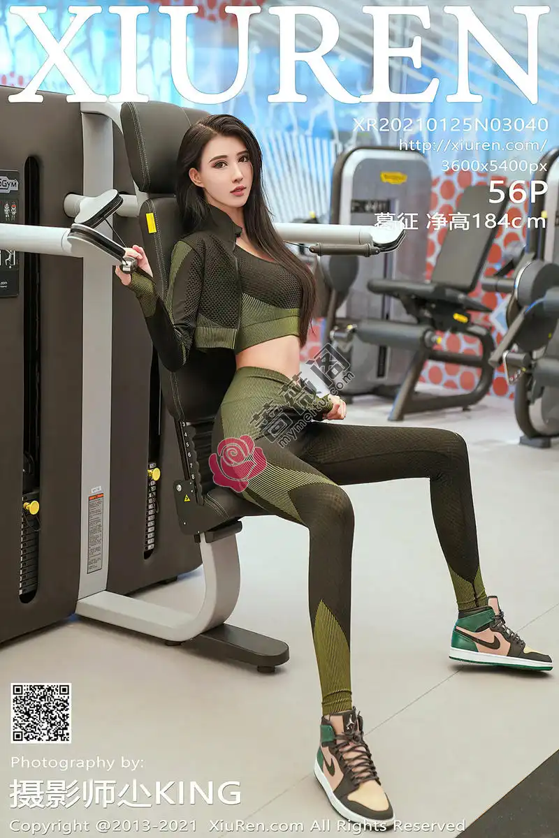 [XiuRen秀人网] NO.3040 嫩模葛征江浙沪旅拍健身房主题紧身运动装秀完美曲线性感写真 - 蔷薇阁-蔷薇阁