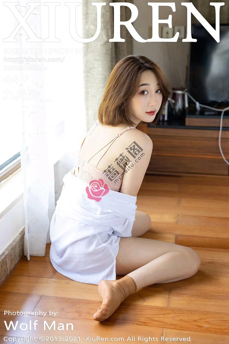 [XiuRen秀人网] NO.3193 嫩模九月生私房性感白衬衣半脱露粉色内衣秀完美身材诱惑写真 - 蔷薇阁-蔷薇阁