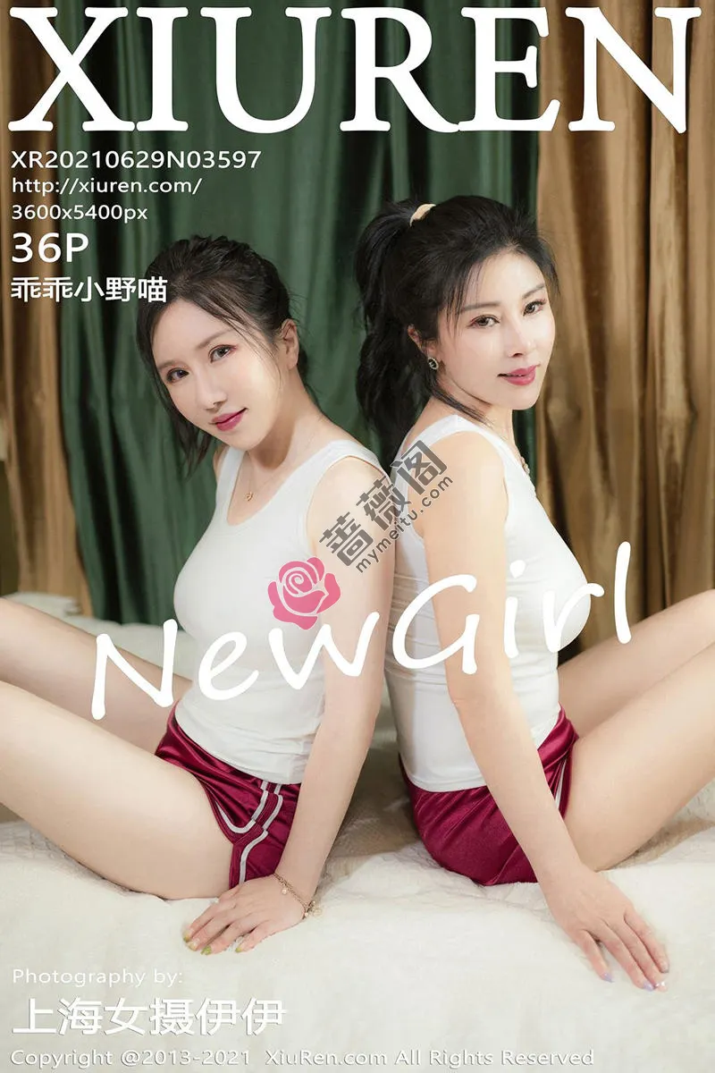 [XiuRen秀人网] NO.3597 新人模特小野猫＆沈欢欣私房性感姐妹花女同撩人诱惑写真-蔷薇阁
