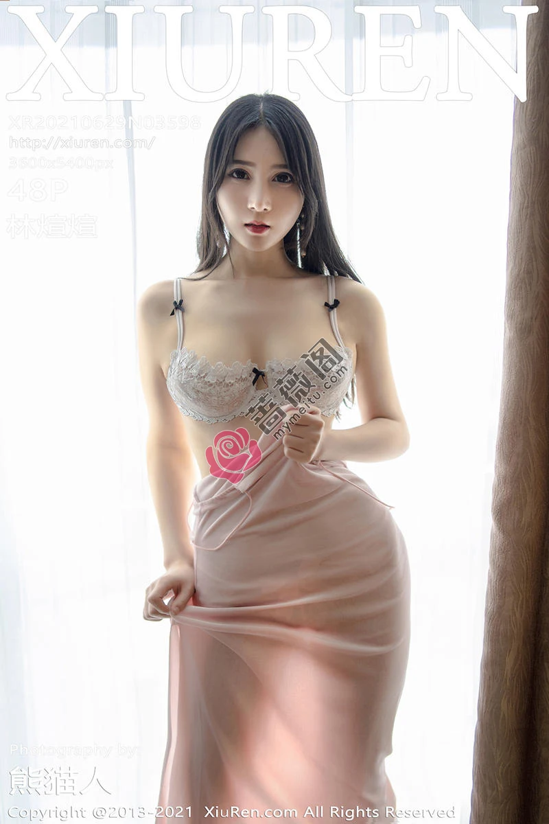 [XiuRen秀人网] NO.3598 模特林煊煊私房脱蕾丝睡衣露性感肉色内衣秀傲人上围诱惑写真 - 蔷薇阁-蔷薇阁