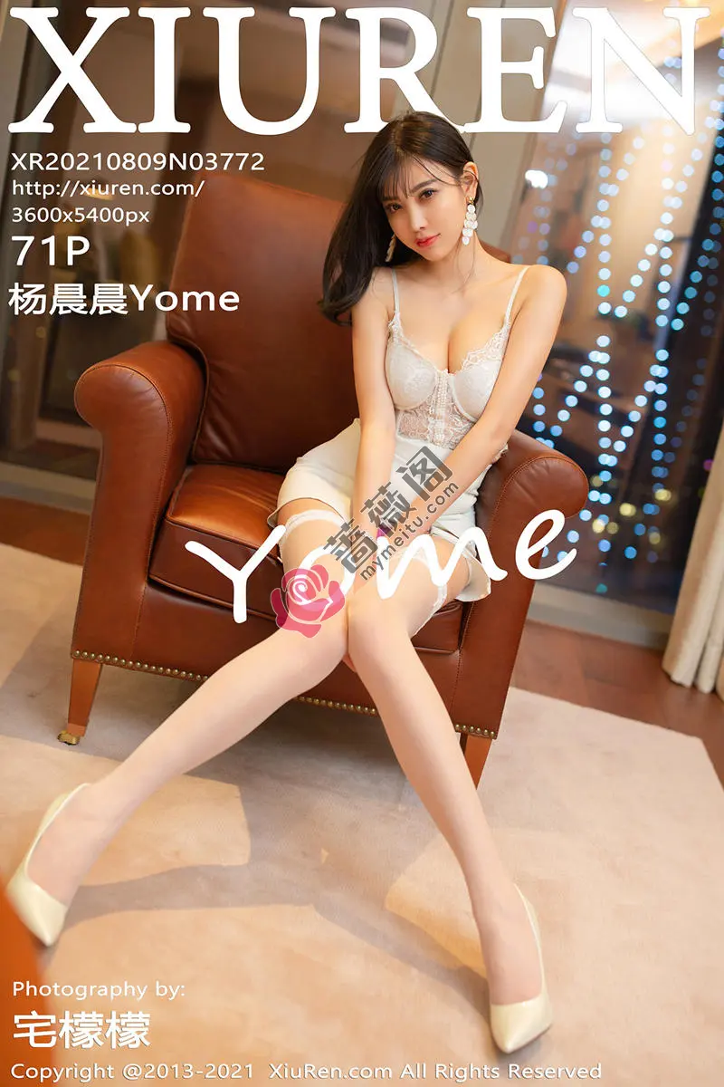[XiuRen秀人网] NO.3772 女神杨晨晨Yome私房白色蕾丝情趣内衣秀惹火身材极致诱惑写真 - 蔷薇阁-蔷薇阁