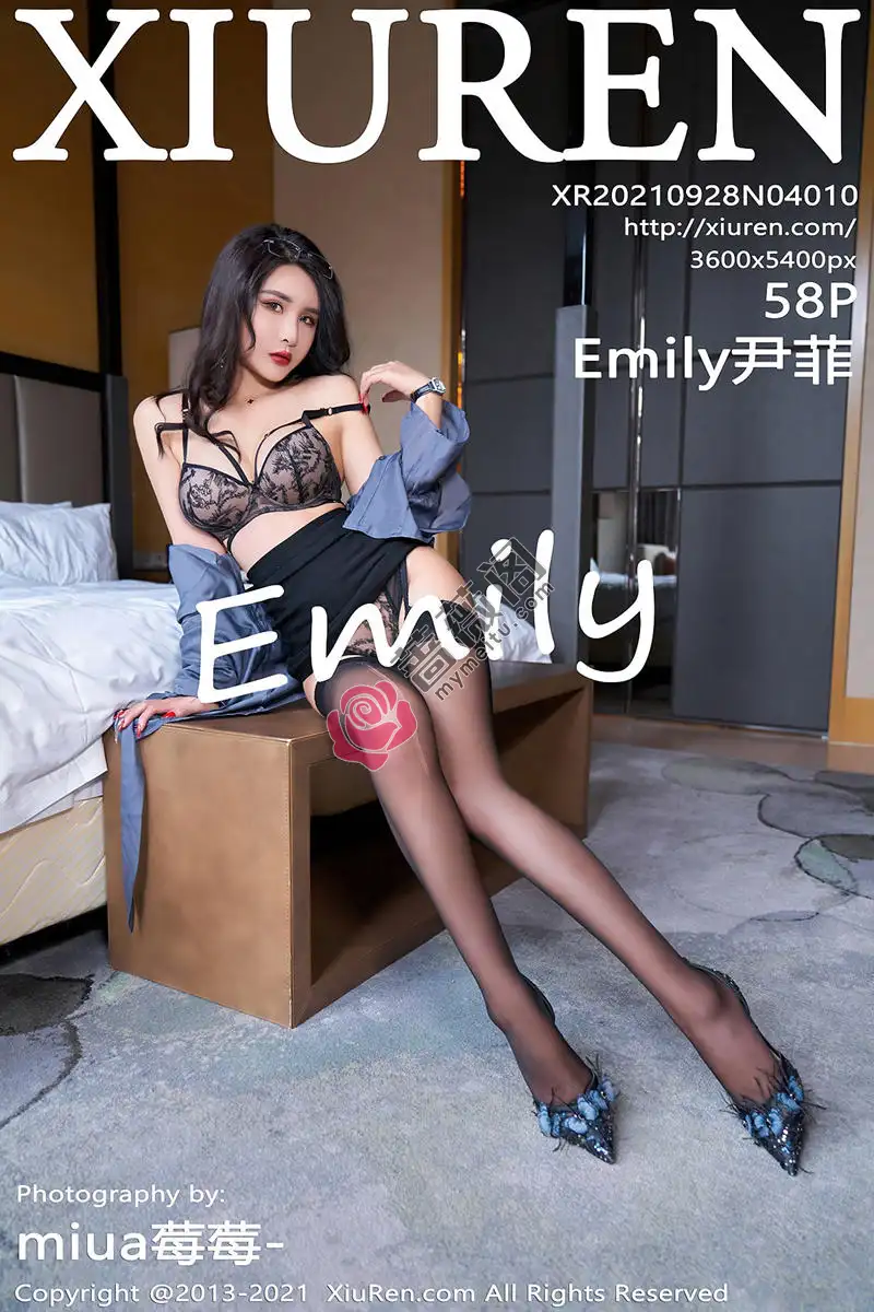 [XiuRen秀人网] NO.4010 模特Emily尹菲云南旅拍私房半脱露性感内衣配黑丝裤袜诱惑写真 - 蔷薇阁-蔷薇阁