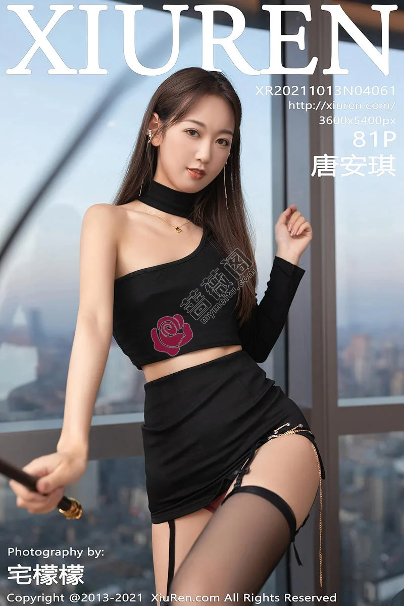 [XiuRen秀人网] NO.4061 模特唐安琪女王调教主题私房脱黑丝吊袜秀翘臀美腿诱惑写真 - 蔷薇阁-蔷薇阁