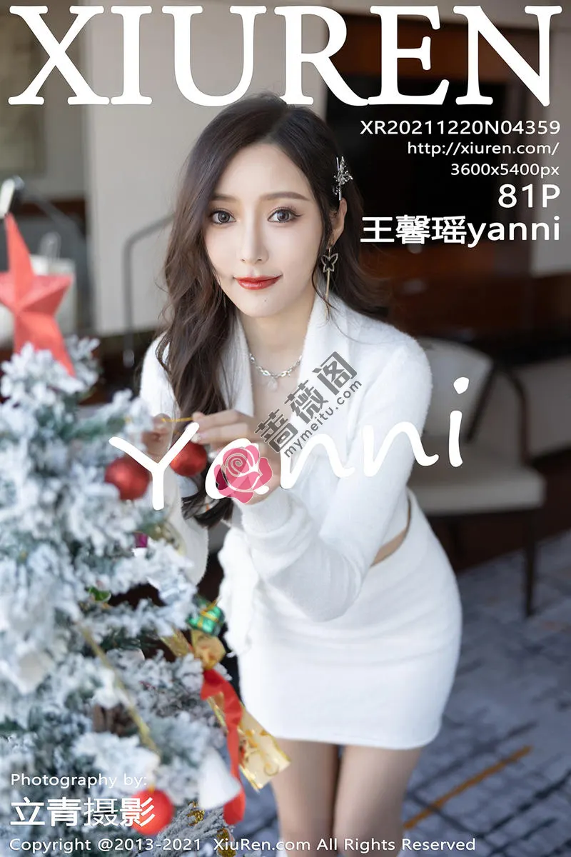 [XiuRen秀人网] NO.4359 女神王馨瑶yanni圣诞节主题红色情趣服饰配蕾丝袜火辣诱惑写真-蔷薇阁