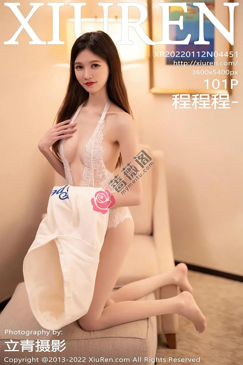 [XiuRen秀人网] No.4451 模特程程程私房半脱露白色蕾丝情趣连体衣秀火辣身材诱惑写真 - 蔷薇阁-蔷薇阁