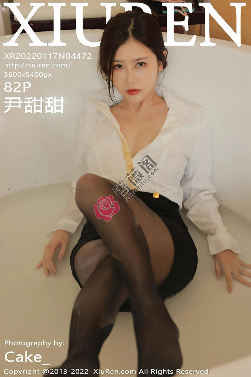 [XiuRen秀人网] No.4472 模特尹甜甜三亚旅拍浴室薄透衬衫配无内黑丝湿身惹火诱惑写真 - 蔷薇阁-蔷薇阁