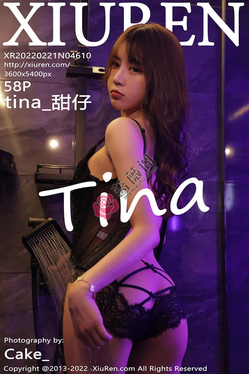 [XiuRen秀人网] No.4610 新人模特tina_甜仔私房浴室黑轻透服饰秀凹凸有致身材诱惑写真 - 蔷薇阁-蔷薇阁