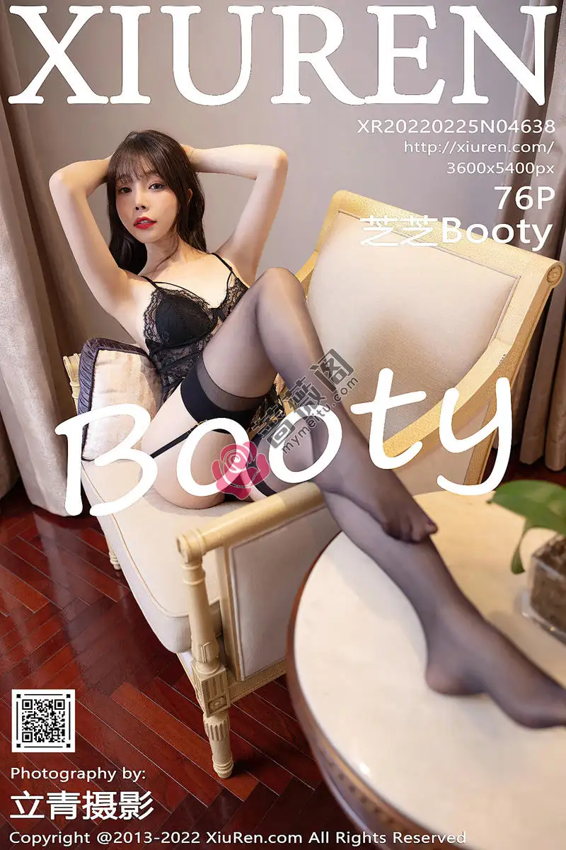 [XiuRen秀人网] No.4638 女神芝芝Booty私房脱制服露黑色蕾丝内衣配黑丝吊袜魅惑写真 - 蔷薇阁-蔷薇阁