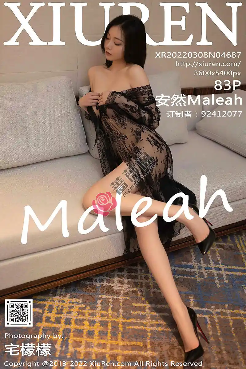 [XiuRen秀人网] No.4687 模特安然Maleah珠三角旅拍脱轻透外衣露黑色连体内衣诱惑写真 - 蔷薇阁-蔷薇阁