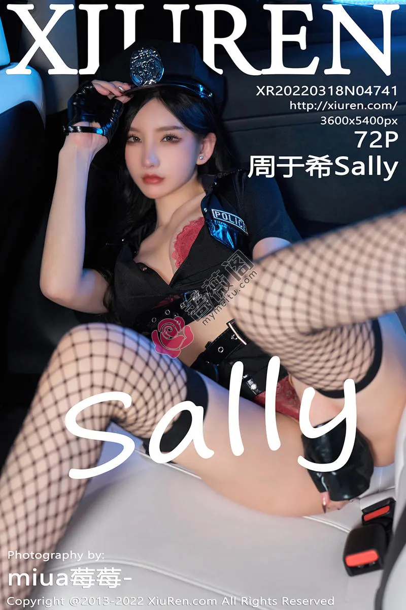 [XiuRen秀人网] No.4741 女神周于希Sally女警官主题黑色短裙露蕾丝内裤秀翘臀诱惑写真 - 蔷薇阁-蔷薇阁