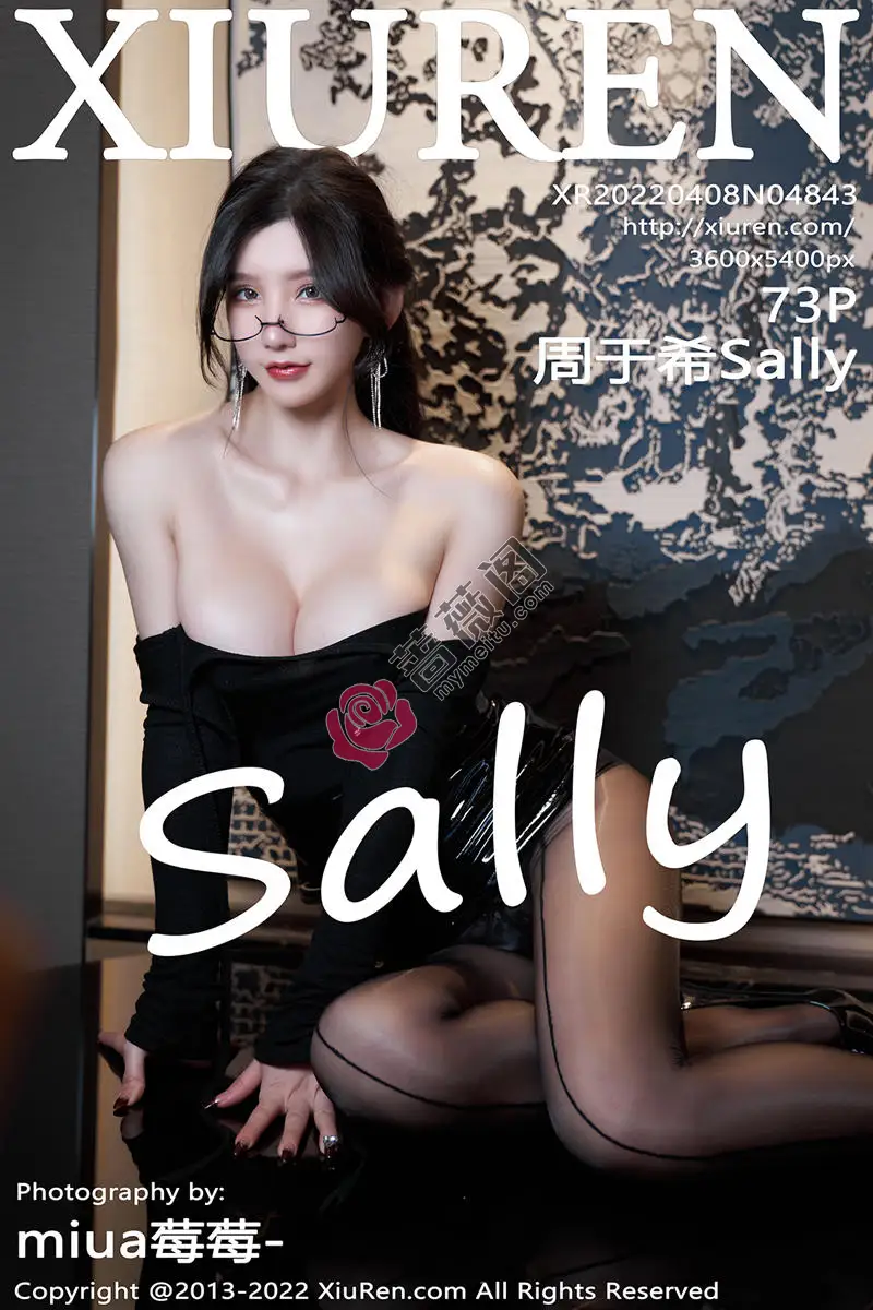 [XiuRen秀人网] No.4843 女神周于希Sally性感黑色服饰配闪亮黑丝半脱秀完美身材诱惑写真 - 蔷薇阁-蔷薇阁