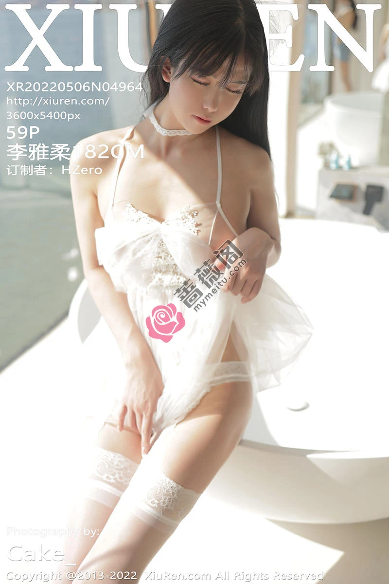 [XiuRen秀人网] No.4964 模特李雅柔182CM大理旅拍白色轻透吊裙配白丝袜迷人诱惑写真 - 蔷薇阁-蔷薇阁