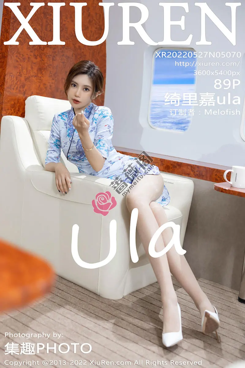 [XiuRen秀人网] No.5070 女神绮里嘉ula海南心愿旅拍脱花纹旗袍露白色蕾丝内衣诱惑写真-蔷薇阁