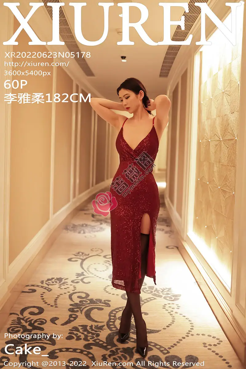 [XiuRen秀人网] No.5178 模特李雅柔澳门旅拍私房脱暗红色吊带长裙露情趣内衣诱惑写真-蔷薇阁
