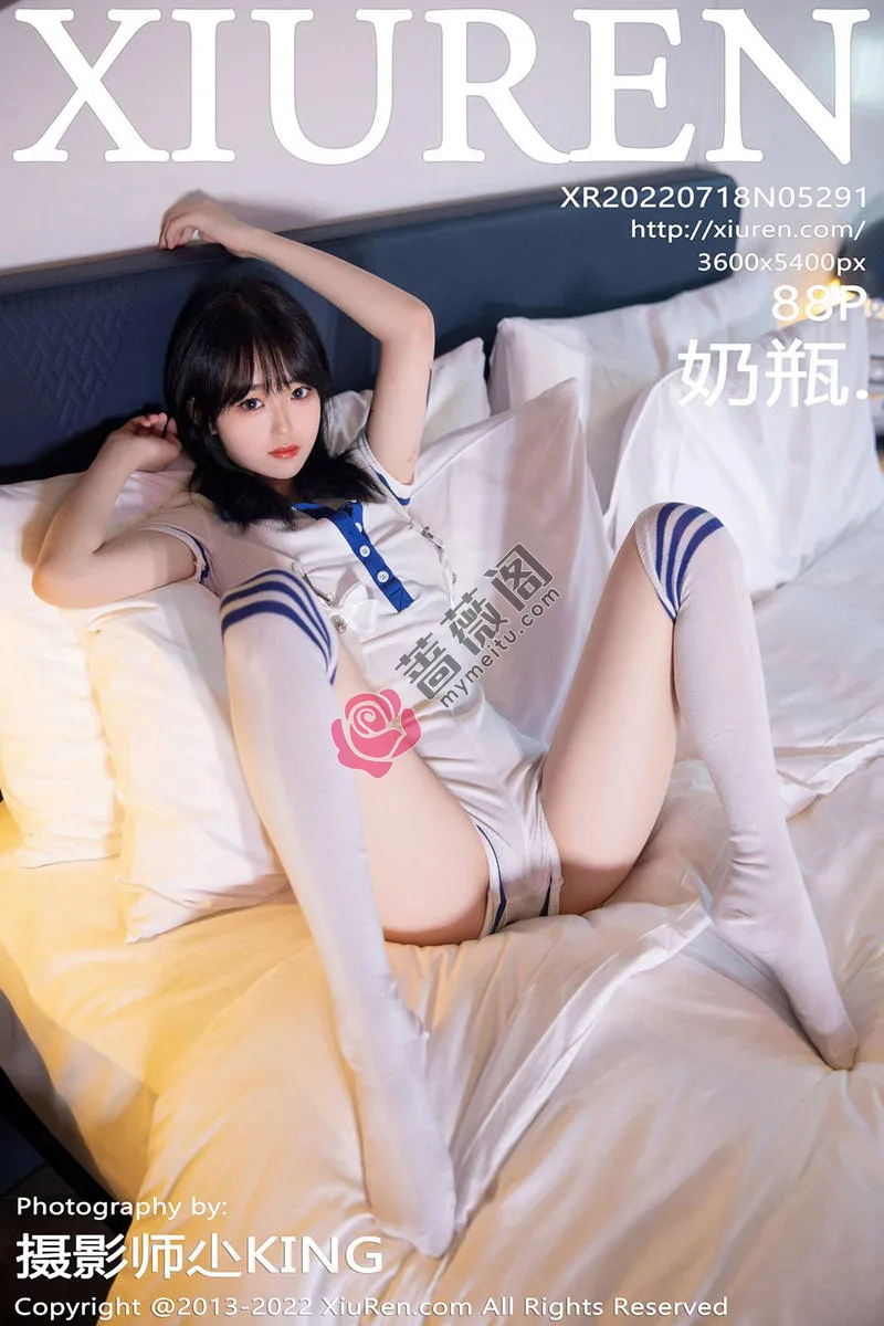 [XiuRen秀人网] No.5291 模特奶瓶性感白色水手服饰配白色长袜秀苗条身材迷人美腿写真 - 蔷薇阁-蔷薇阁