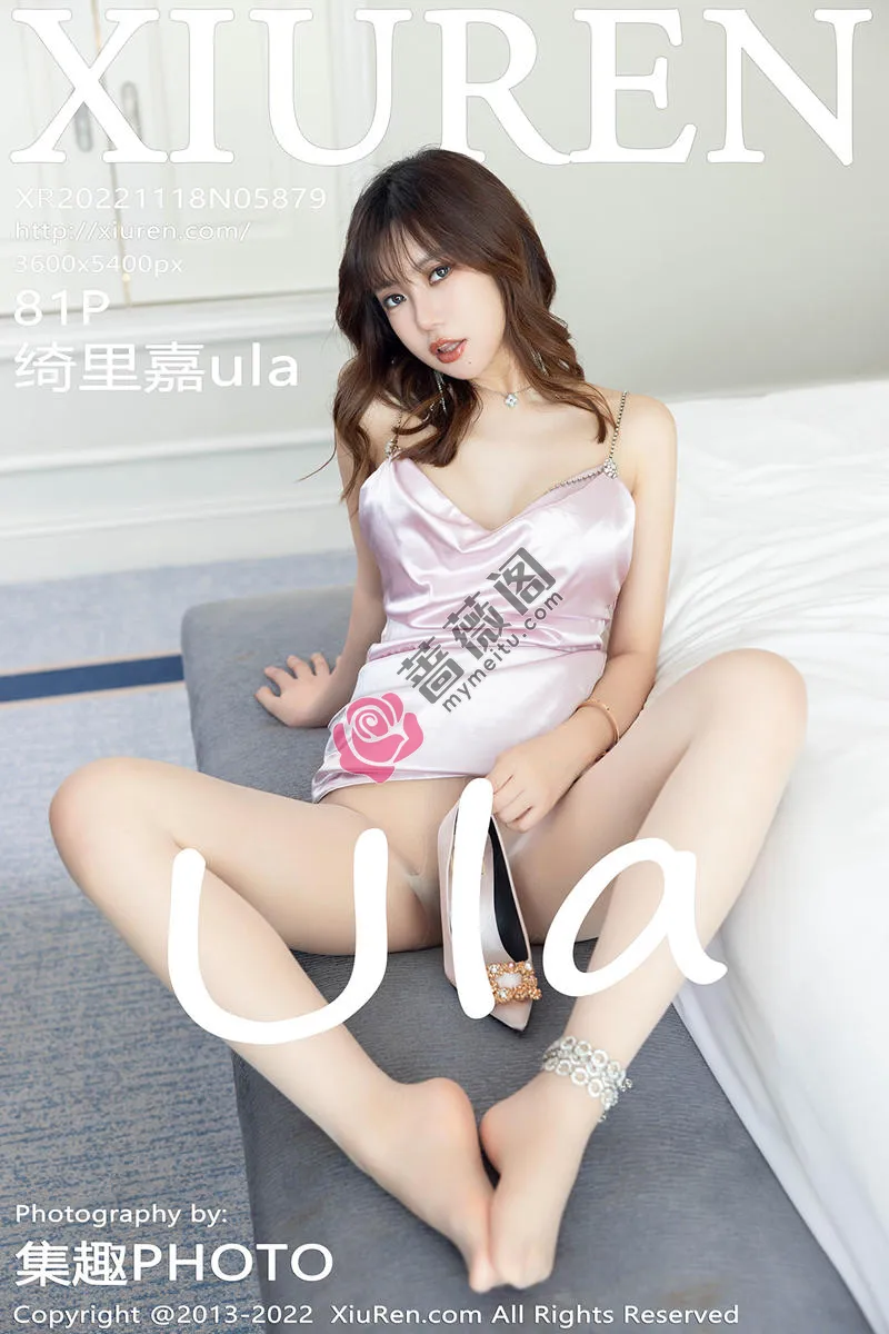 [XiuRen秀人网] No.5879 女神绮里嘉ula性感浅色服饰配超薄无内肉丝秀完美身材诱惑写真 - 蔷薇阁-蔷薇阁