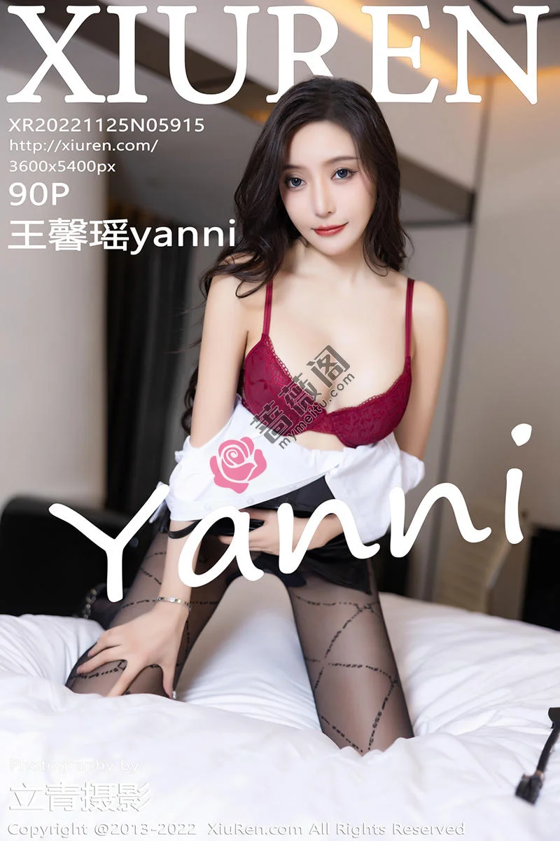[XiuRen秀人网] No.5915 女神王馨瑶yanni私房半脱露性感红色蕾丝内衣配超薄黑丝魅惑写真 - 蔷薇阁-蔷薇阁