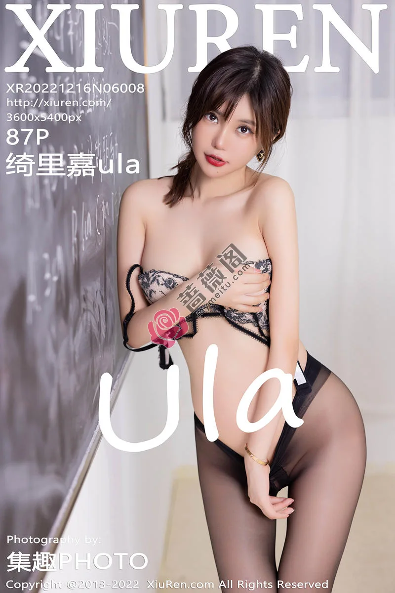 [XiuRen秀人网] No.6008 女神绮里嘉ula教室角色扮演半脱白色制服露蕾丝边内衣诱惑写真 - 蔷薇阁-蔷薇阁