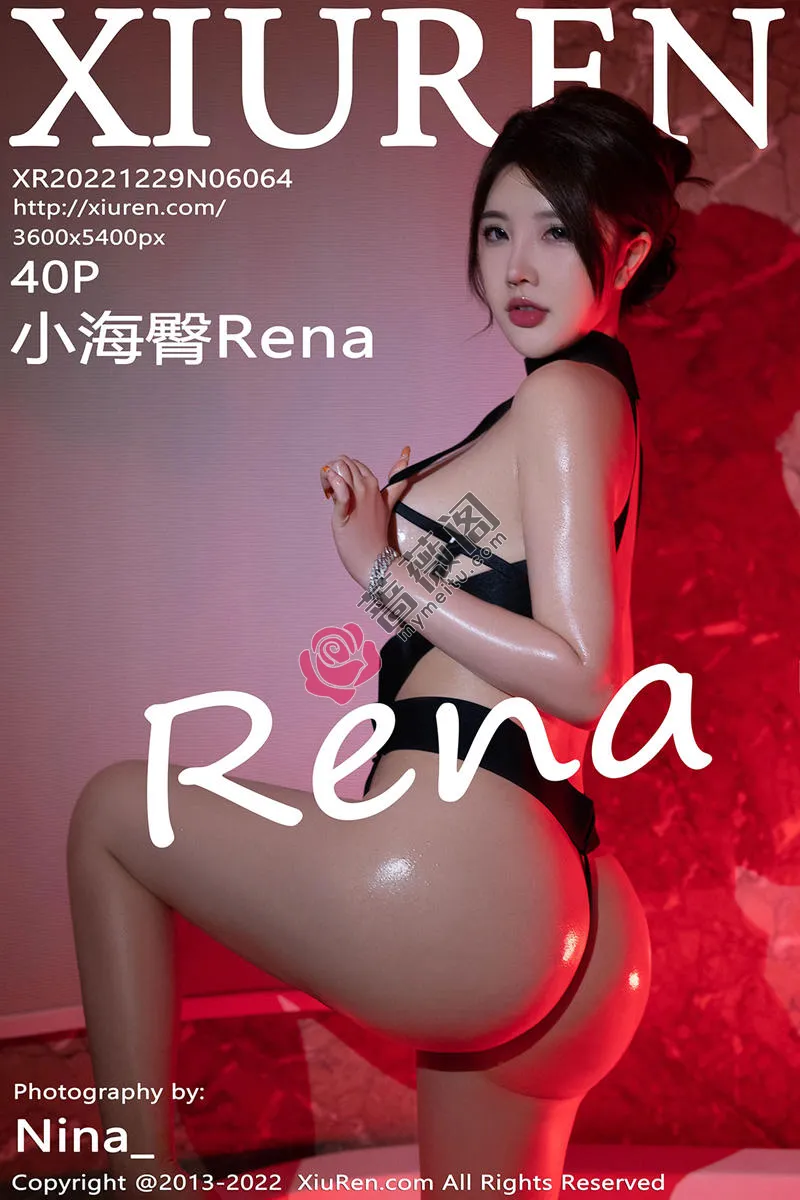 [XiuRen秀人网] No.6064 模特小海臀Rena私房浴室黑色情趣连体内衣秀油亮肌肤诱惑写真-蔷薇阁