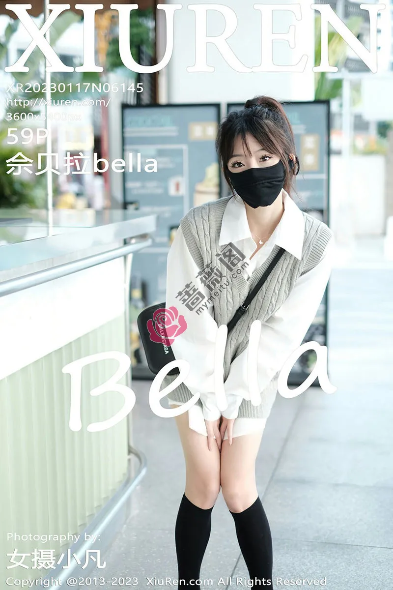 [XiuRen秀人网] No.6145 模特佘贝拉bella南京旅拍性感白T配灰色短裙秀完美身材迷人写真-蔷薇阁