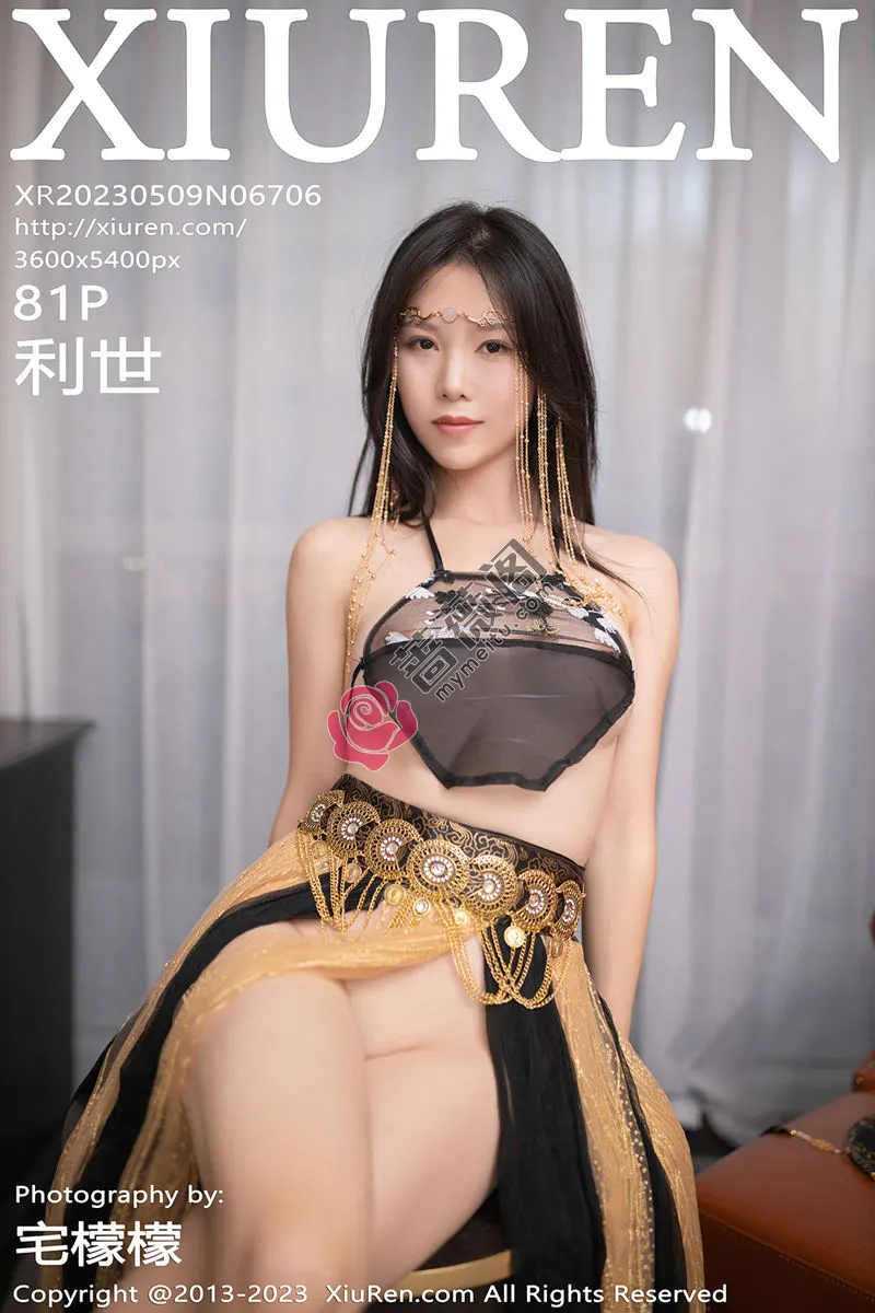 [XiuRen秀人网] No.6706 模特利世私房性感黑色轻透西域风情服秀惹火身材极致诱惑写真 - 蔷薇阁-蔷薇阁