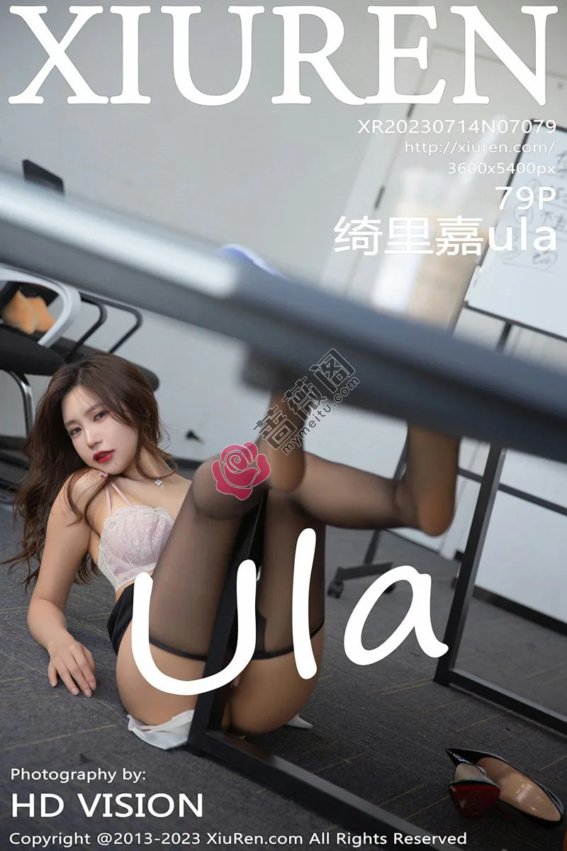 [XiuRen秀人网] No.7079 女神绮里嘉ula性感白T配黑色短裙露粉色蕾丝内衣迷人诱惑写真-蔷薇阁