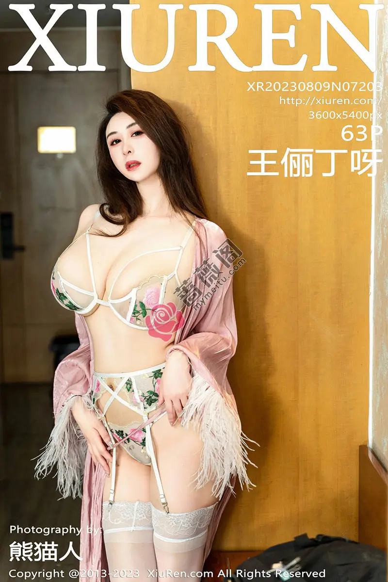 [XiuRen秀人网] No.7203 模特王俪丁呀性感粉色丝绸睡衣露情趣内衣秀丰腴身姿诱惑写真-蔷薇阁