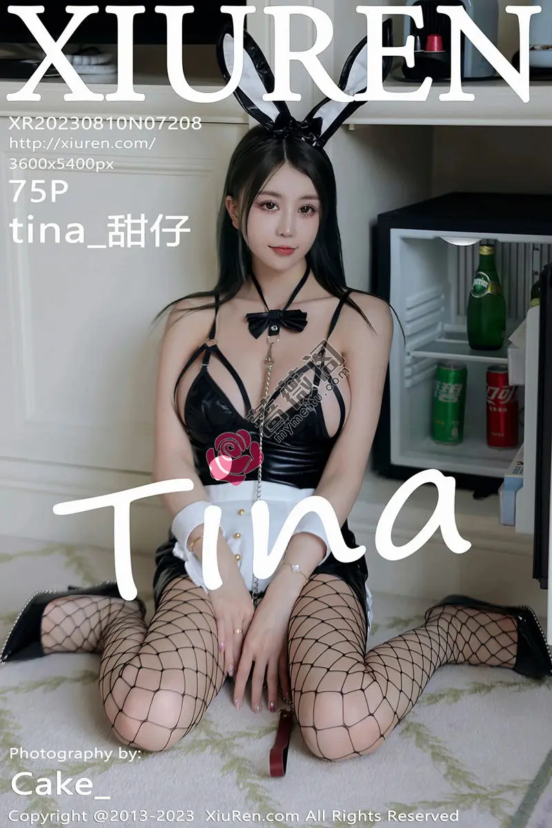 [XiuRen秀人网] No.7208 模特tina_甜仔性感黑色皮质连体衣配网格袜秀凹凸身材诱惑写真-蔷薇阁