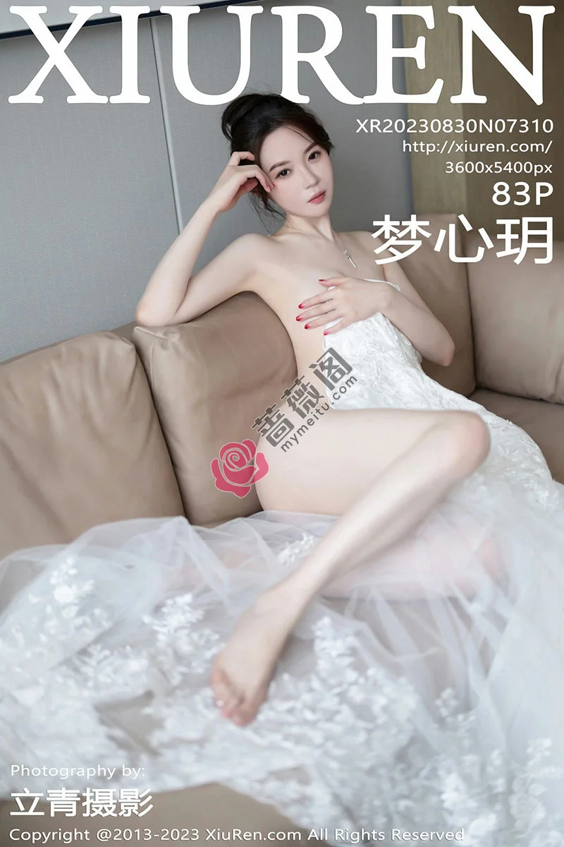 [XiuRen秀人网] No.7310 模特梦心玥安吉旅拍性感白色婚纱服饰半脱秀曼妙身姿诱惑写真 - 蔷薇阁-蔷薇阁