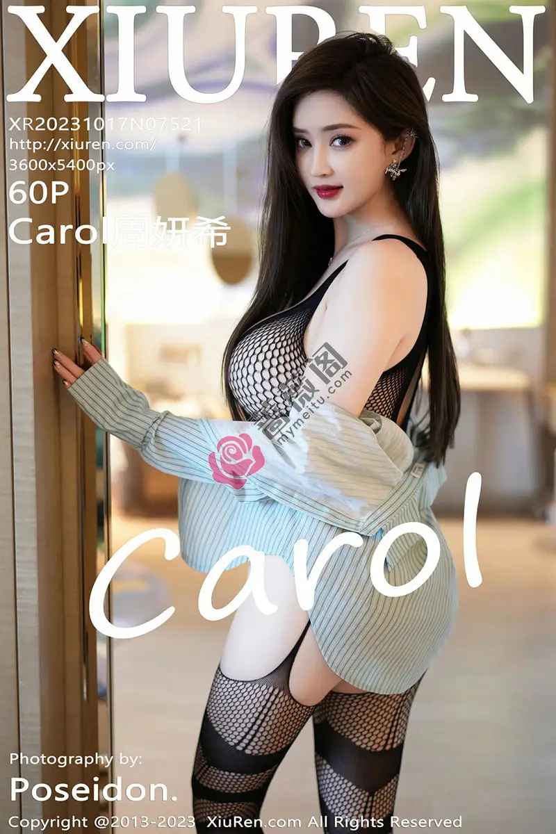 [XiuRen秀人网] No.7521 女神Carol周妍希黑色网格情趣服配黑丝网袜秀丰满身材诱惑写真 - 蔷薇阁-蔷薇阁