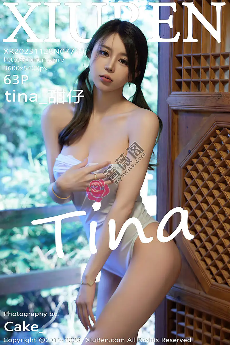 [XiuRen秀人网] No.7730 模特tina_甜仔性感白色死库水服饰配黑带子秀凹凸身材诱惑写真-蔷薇阁