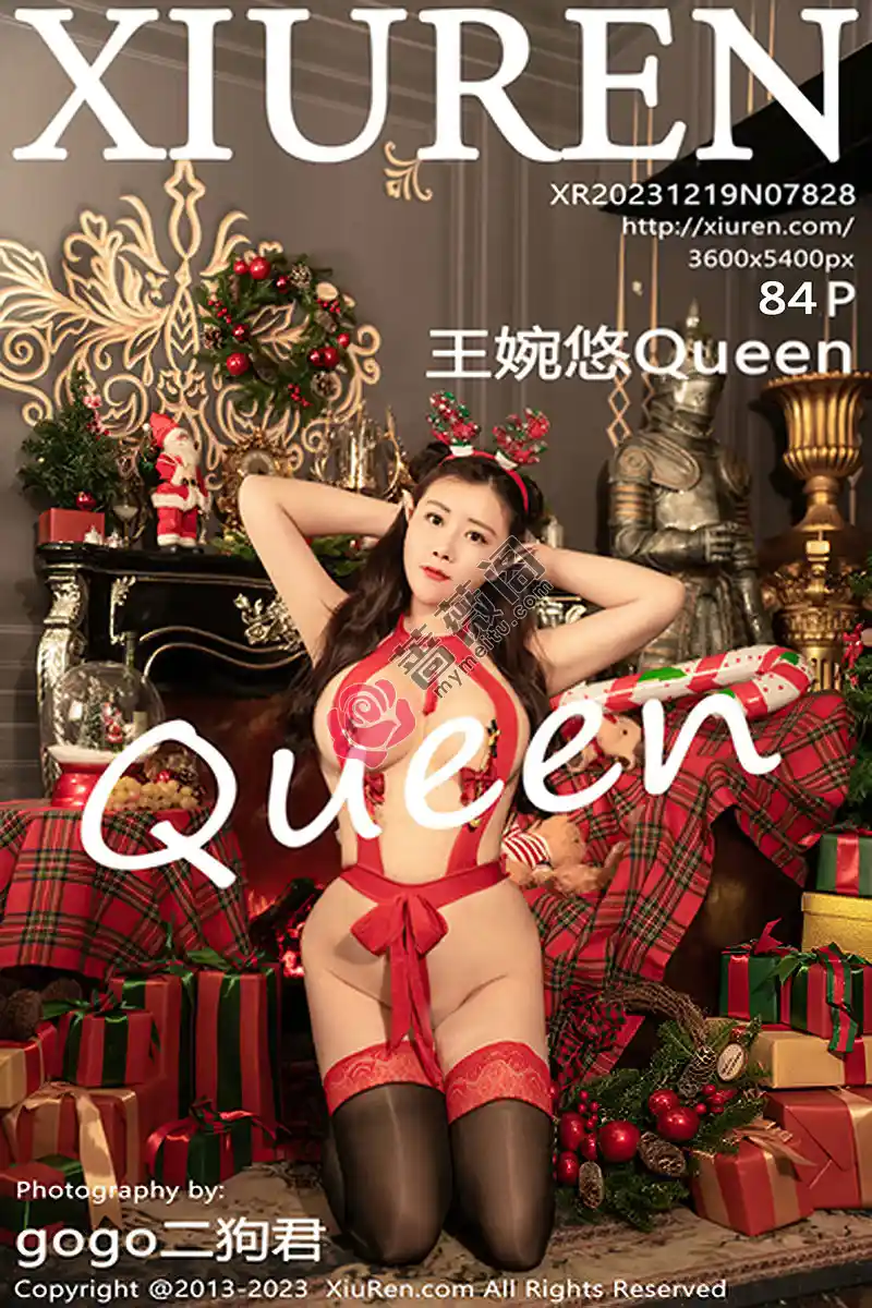 [XiuRen秀人网] No.7828 模特王婉悠Queen圣诞礼物主题性感红色服饰秀惹火身材诱惑写真-蔷薇阁