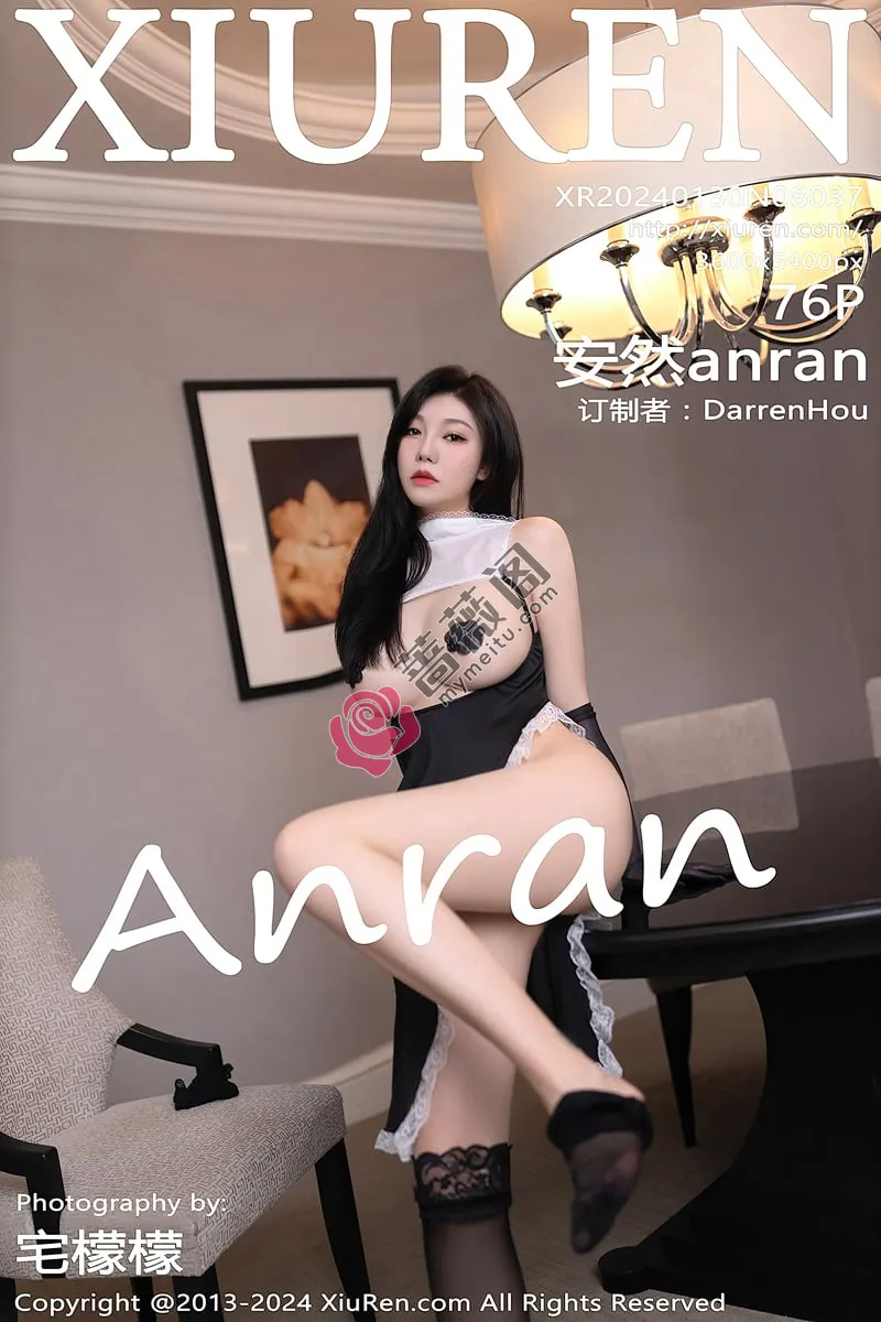 [XiuRen秀人网] No.8037 模特安然anran性感黑色情趣修女服配黑丝袜秀丰满身材诱惑写真 - 蔷薇阁-蔷薇阁