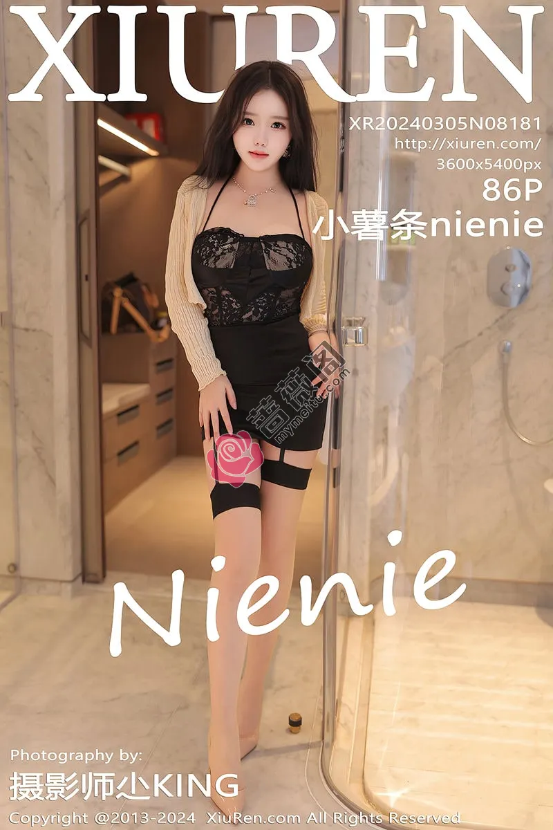[XiuRen秀人网] No.8181 模特小薯条nienie剧情演绎性感黑色蕾丝服饰秀惹火身材诱惑写真 - 蔷薇阁-蔷薇阁