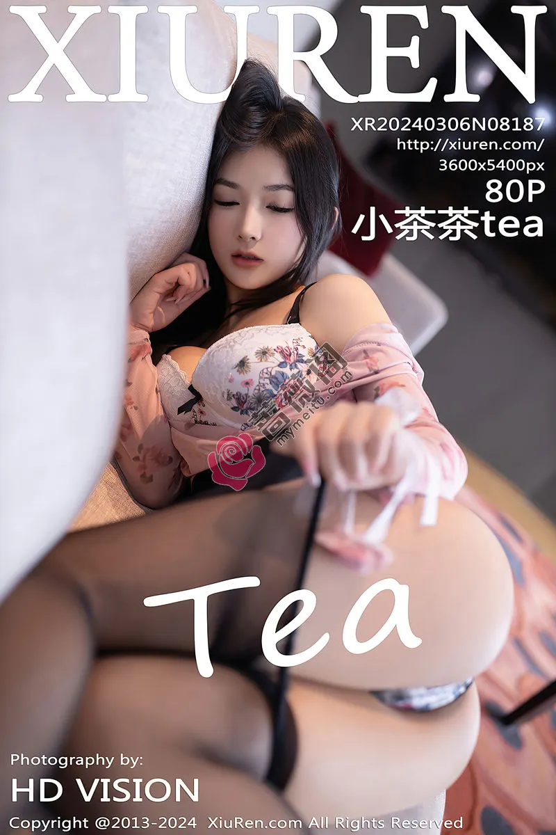 [XiuRen秀人网] No.8187 模特小茶茶tea花色上衣配黑短裙露性感内衣秀丰腴身姿诱惑写真 - 蔷薇阁-蔷薇阁