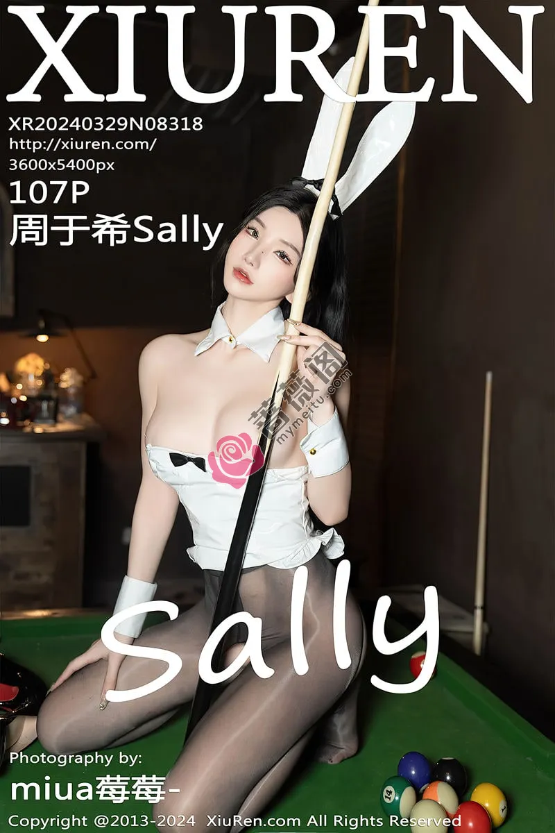 [XiuRen秀人网] No.8318 女神周于希Sally白色皮质高叉连体衣配开档黑丝秀美腿诱惑写真-蔷薇阁