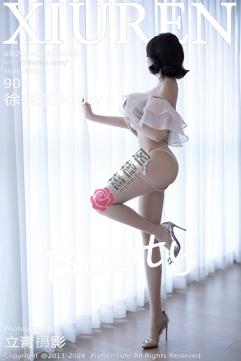 [XiuRen秀人网] NO.8917 女神徐莉芝Booty性感浅色连衣短裙+黑色情趣内衣迷人诱惑写真 - 蔷薇阁-蔷薇阁