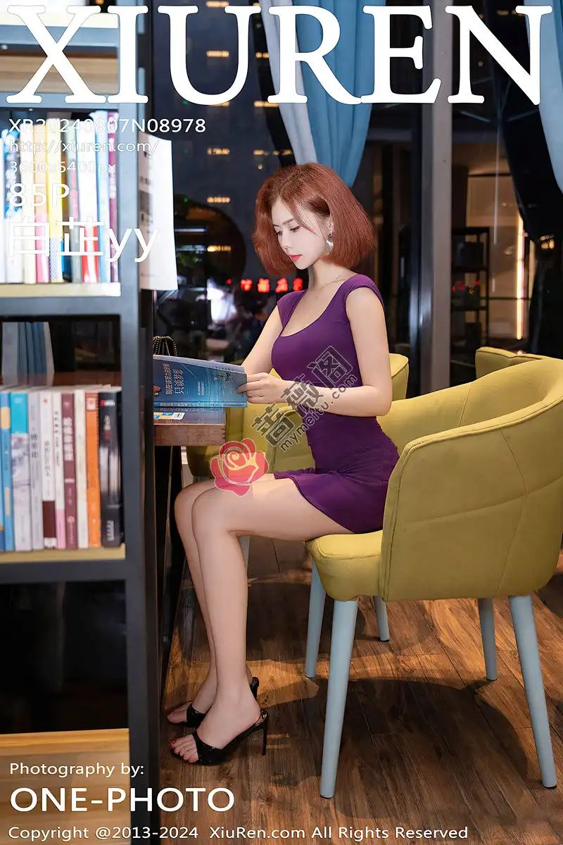 [XiuRen秀人网] NO.8978 模特白芷yy性感紫色连衣短裙露紫红色内衣秀曼妙身姿诱惑写真-蔷薇阁