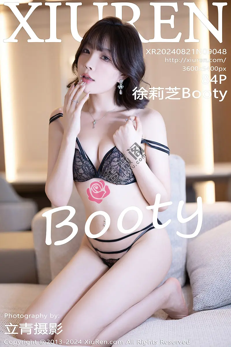 [XiuRen秀人网] NO.9048 女神徐莉芝Booty性感黑色蕾丝内衣配超薄肉丝秀完美身材诱惑写真 - 蔷薇阁-蔷薇阁