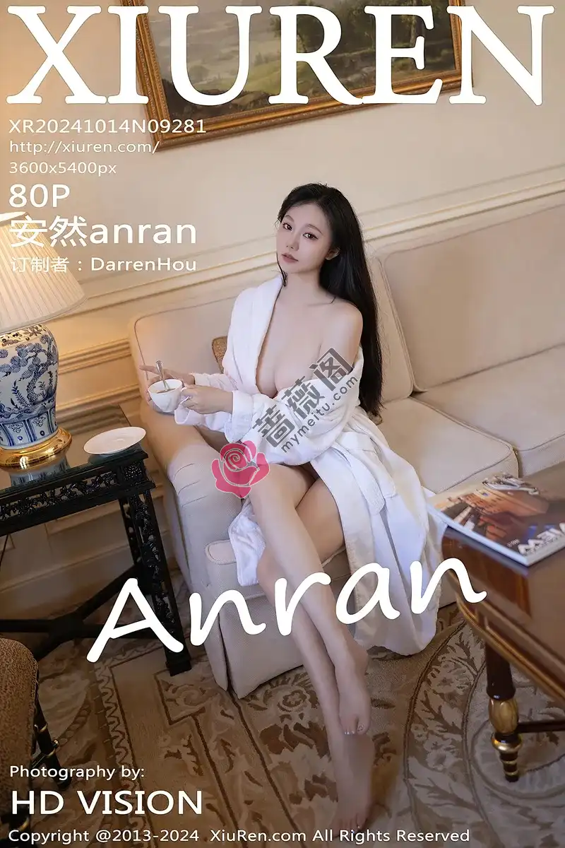 [XiuRen秀人网] NO.9281 模特安然anran性感白色浴袍配白色浴巾秀柔美身段撩人诱惑写真-蔷薇阁