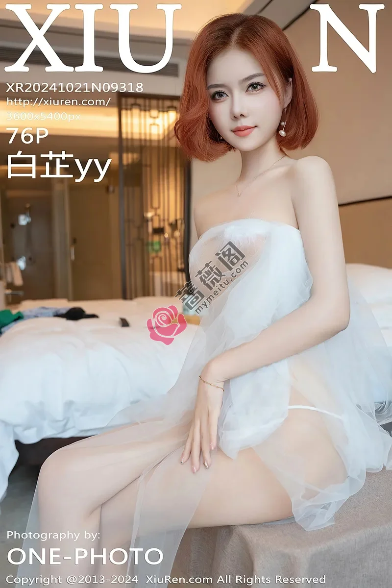 [XiuRen秀人网] NO.9318 模特白芷yy私房性感透明白纱露白色情趣内衣秀火辣身材诱惑写真-蔷薇阁